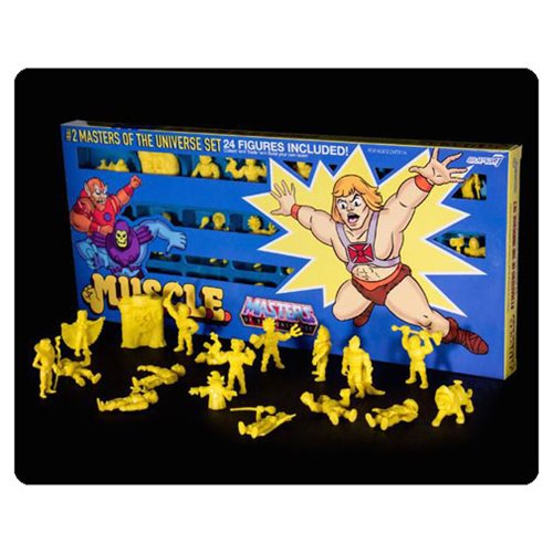 Masters of the Universe M.U.S.C.L.E. Mini Figure Wave 2 Yellow 24-Pack - Convention Exclusive